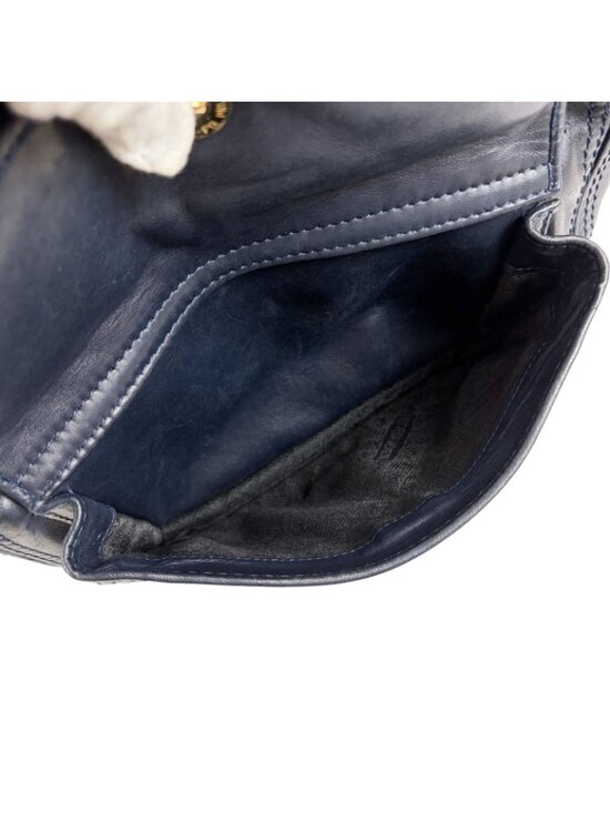 Bottega Veneta Drawstring Backpack Intrecciato Leather Navy main image 11